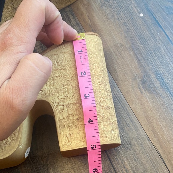 Steve Madden Black Suede Platform Sandals - Picture 9 of 10